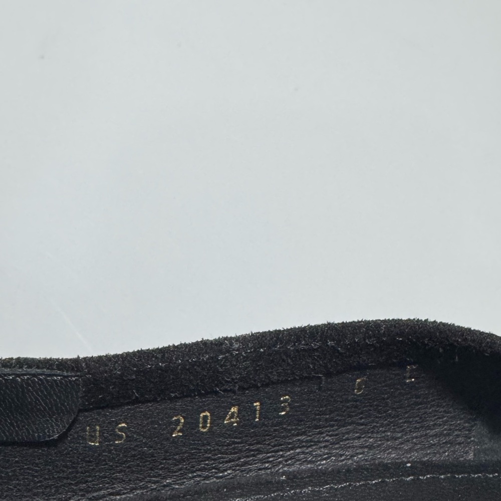 Ferragamo Svelte Wedges Suede Black Women’s Size 6 - Picture 4 of 8